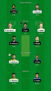 SA vs IND Dream11 Team