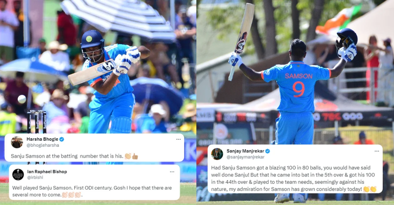 Twitter goes berserk as Sanju Samson hits his maiden international hundred against South Africa in 3rd ODI