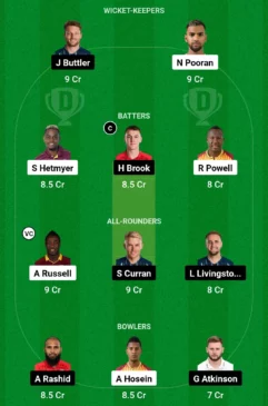 WI vs ENG, 1st T20I, Dream11 Team