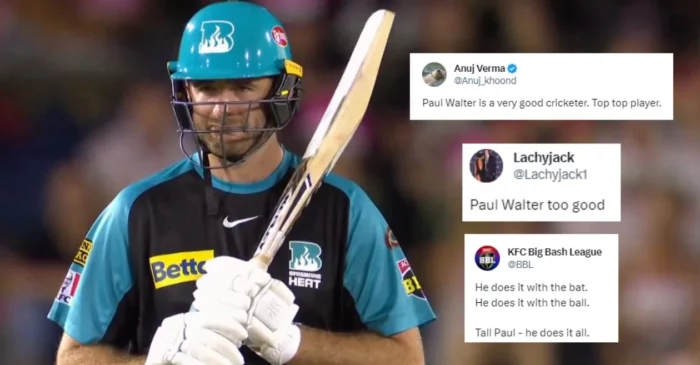 Twitter erupts as Paul Walter shines in Brisbane Heat’s win over Sydney Sixers in BBL|13