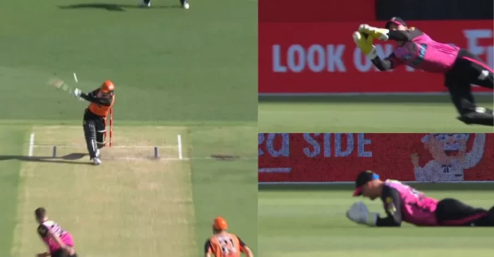 WATCH: Josh Philippe takes a phenomenal catch to dismiss Sam Whiteman – BBL|13