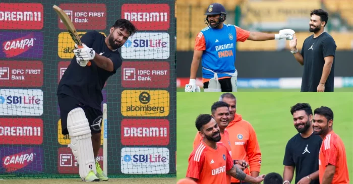 IND vs AFG: Rishabh Pant joins Rohit Sharma and Virat Kohli for training at M. Chinnaswamy Stadium; video goes viral