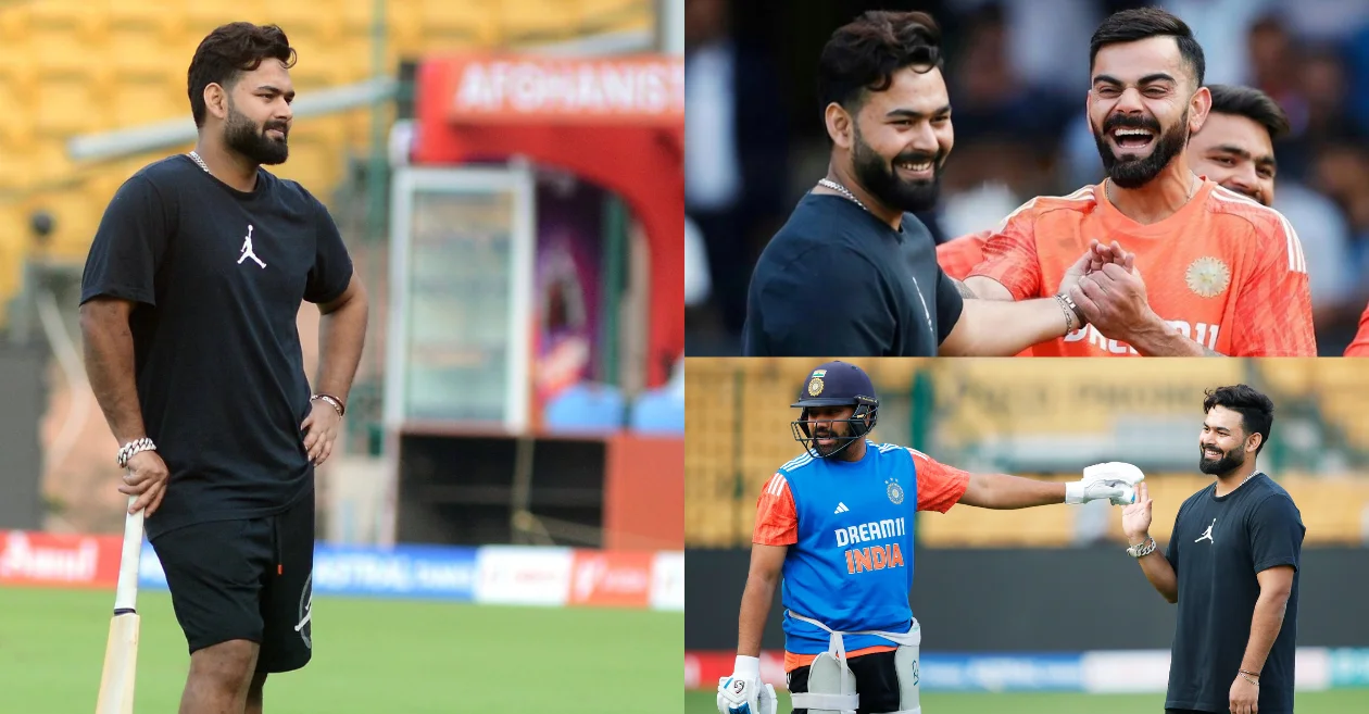 Rishabh Pant joins Rohit Sharma and Virat Kohli for training