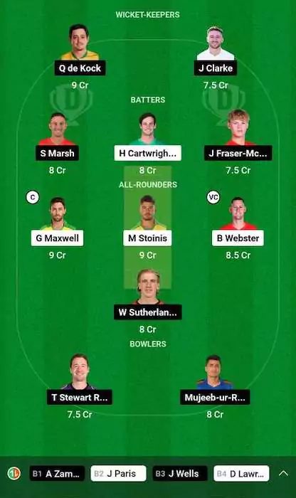 STA vs REN Dream11 Team for today's match