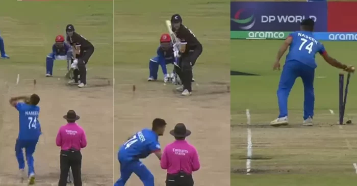 WATCH: Mankad hits U-19 World Cup 2024; Naseer Khan Maroofkhil dismisses Ewald Schreuder at the non-striker end