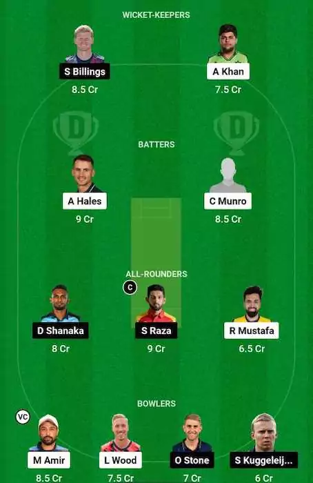 VIP vs DUB Dream11 Team for today’s match