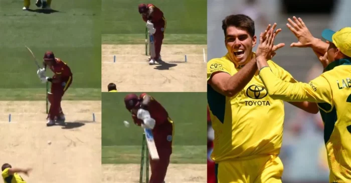 WATCH: Xavier Bartlett bowls an absolute peach to dismiss Justin Greaves in 1st ODI – AUS vs WI