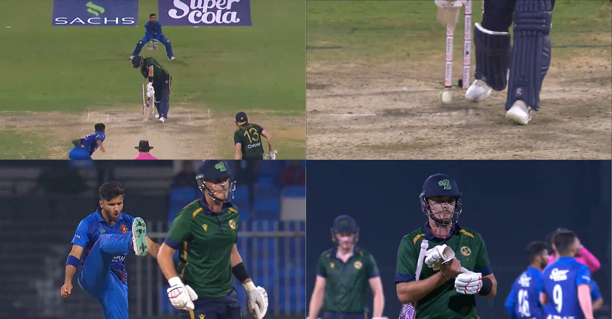 AFG vs IRE [WATCH]: Fazalhaq Farooqi’s searing yorker sends Mark Adair packing in 1st ODI