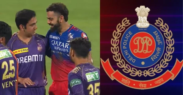 IPL 2024: Delhi Police comes up with a witty remark as Virat Kohli, Gautam Gambhir hug during RCB vs KKR clash