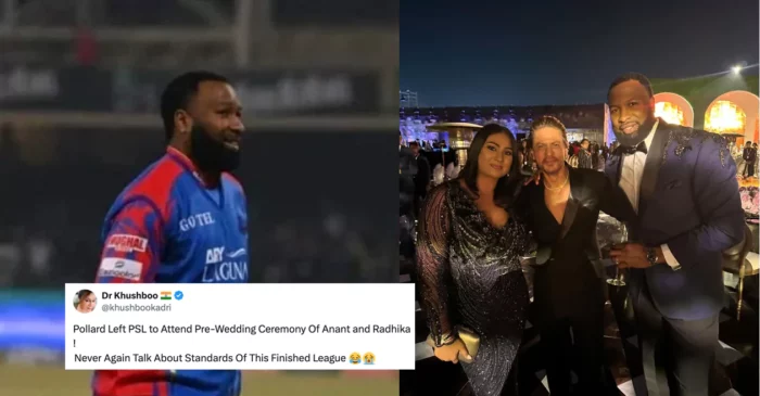 Netizens react as Kieron Pollard takes a break from PSL 2024 to attend Anant Ambani’s pre-wedding celebration