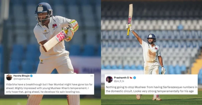 Twitter reactions: Mumbai’s Musheer Khan lights up the Ranji Trophy 2024 final with a remarkable century against Vidarbha