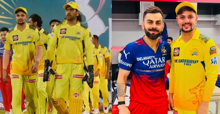 WATCH: CSK youngster Sameer Rizvi makes heartfelt gesture towards ‘forever legend’ Virat Kohli