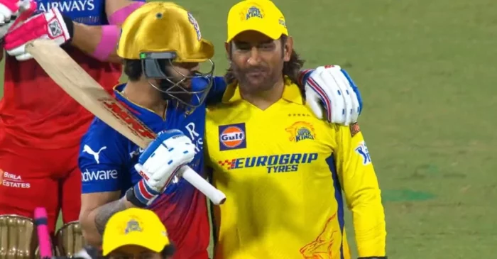 IPL 2024 [WATCH]: Virat Kohli gives a warm hug to MS Dhoni during CSK vs RCB clash