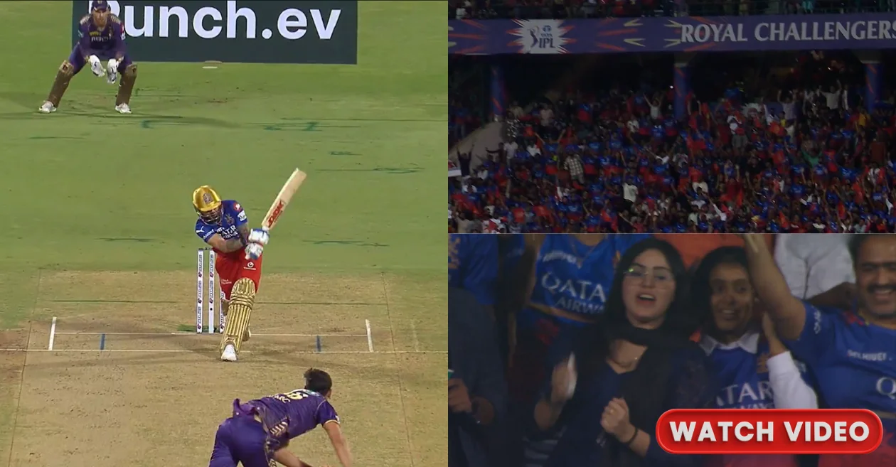 IPL 2024 [WATCH]: Virat Kohli’s masterful flick six to Mitchell Starc leaves fans awetsruck during RCB vs KKR clash