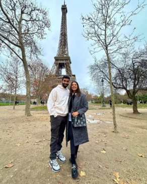 Jasprit Bumrah and Sanjana Ganeshan