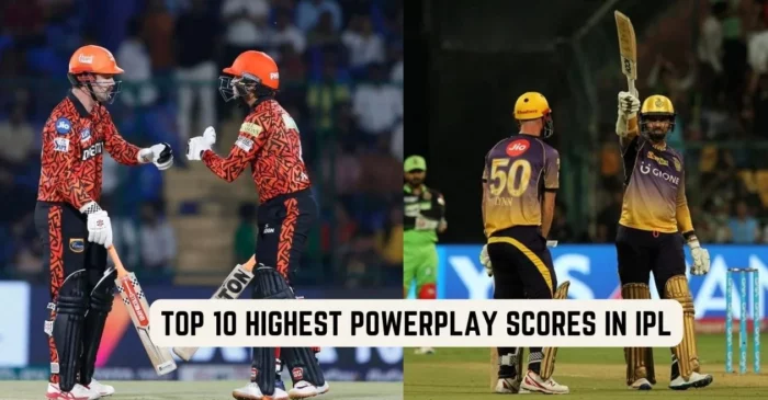 Top 10 highest powerplay scores in the IPL history – May 2024