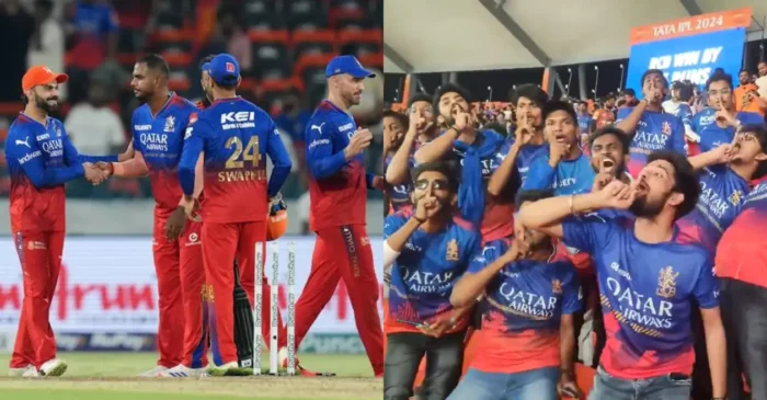 IPL 2024 [WATCH]: RCB fans celebrate victory over SRH with the iconic ‘shush’ celebration