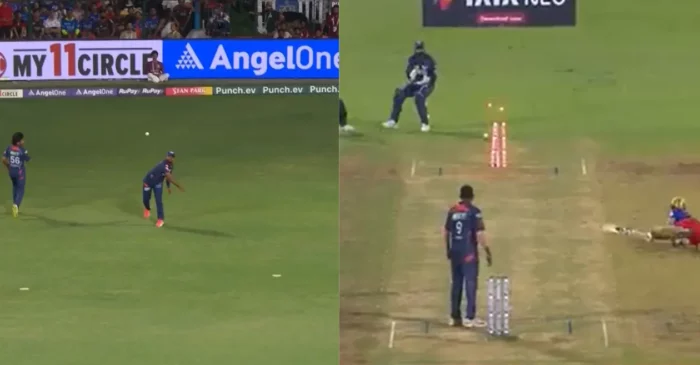 WATCH: Nicholas Pooran hits the bullseye to run out Mayank Dagar in RCB vs LSG clash | IPL 2024