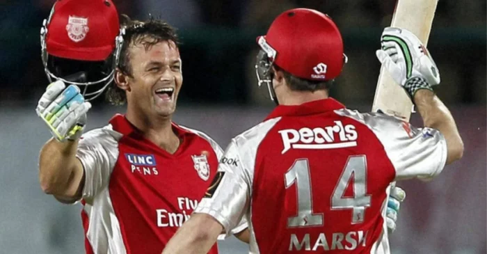 Adam Gilchrist and Shaun Marsh