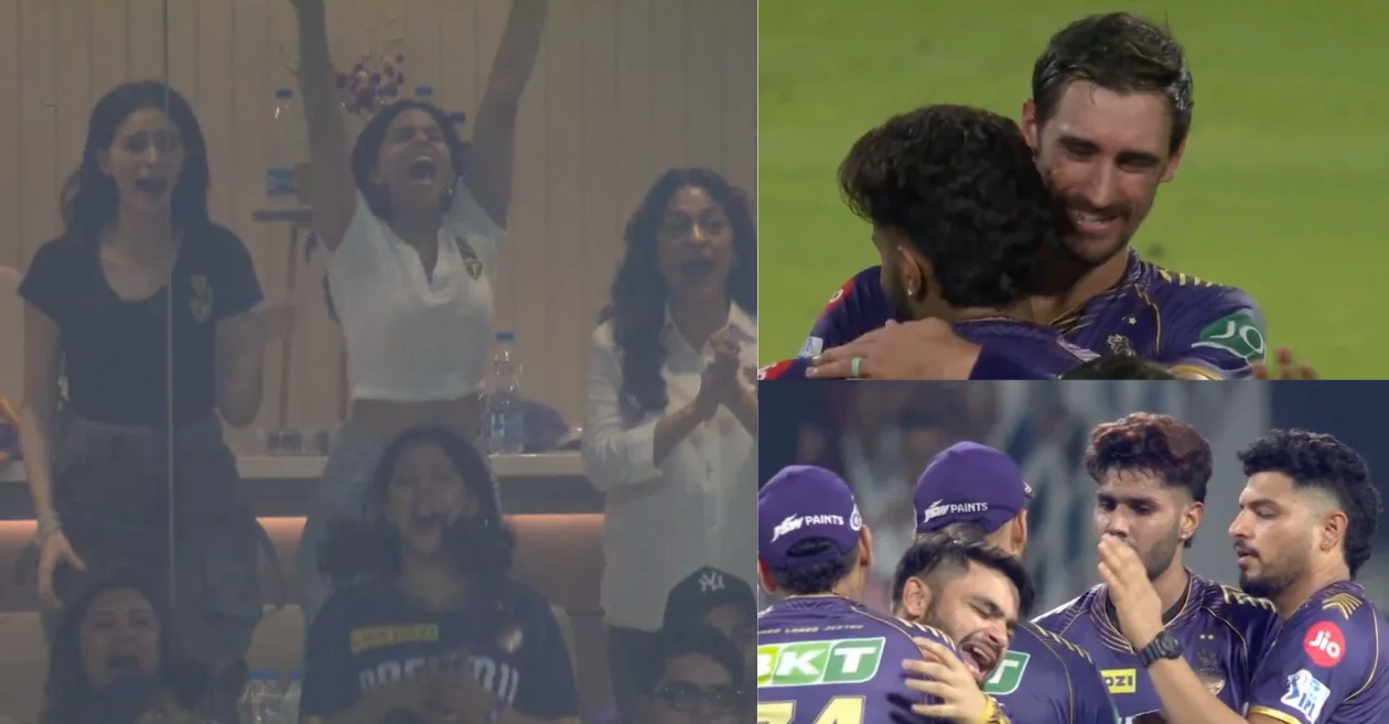 WATCH: Ananya Panday, Suhana Khan & Juhi Chawla jump in joy as KKR beat MI to qualify for the IPL 2024 playoffs