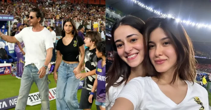 SRK, Suhana Khan and Ananya Panday celebrate as KKR walks into IPL 2024 final