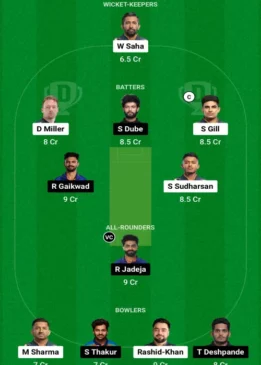 Dream 11 team GT vs CSK