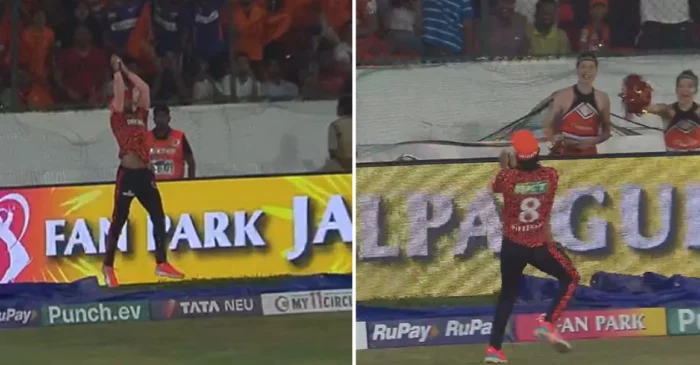 IPL 2024 [WATCH]: Nitish Reddy takes a stunning catch to see-off Quinton de Kock | SRH vs LSG