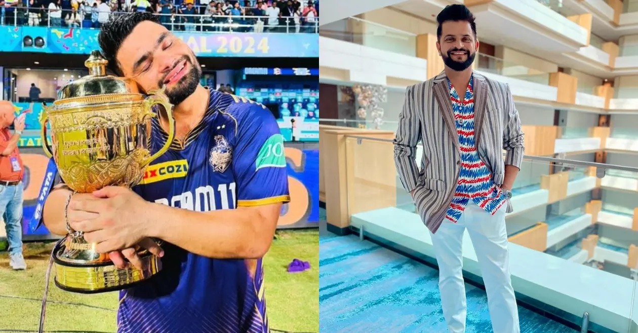 WATCH: Suresh Raina teases Rinku Singh after the 2024 IPL final between KKR and SRH