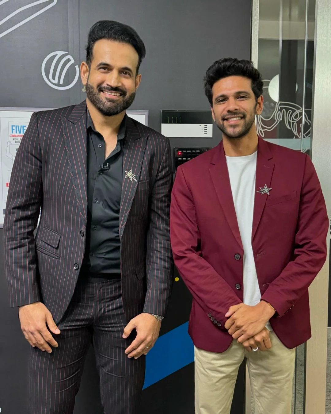 Ocean Sharma with Irfan Pathan