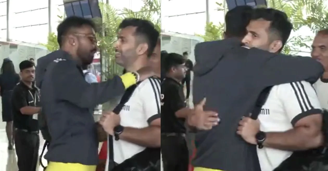 WATCH: Hardik Pandya hugs new assistant coach Abhishek Nayar as India departs for Sri Lanka