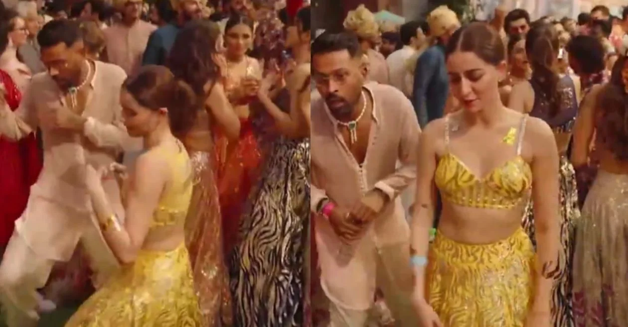 WATCH: Hardik Pandya and Bollywood actress Ananya Panday steal the spotlight with their dance moves at Anant Ambani-Radhika Merchant wedding