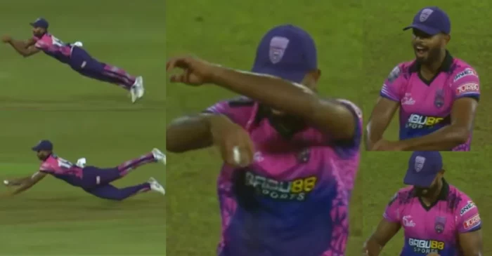 WATCH: Isitha Wijesundara dances in ecstasy after pulling off a stunner to dismiss Mohammad Haris | LPL 2024, Eliminator