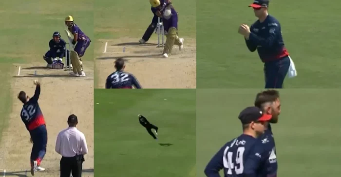 WATCH: Steve Smith grabs a screamer off Glenn Maxwell’s bowling in WF vs LAKR game at MLC 2024