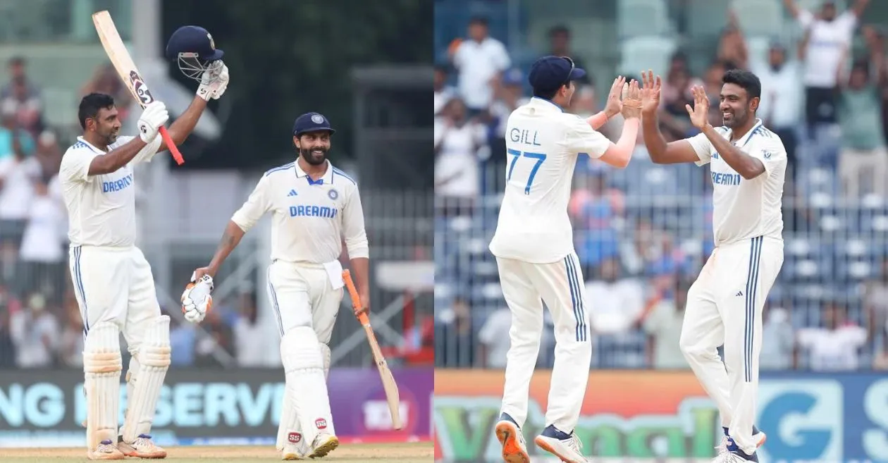 3 instances when Ravichandran Ashwin scored a century and picked 5-wicket haul in the same Test match