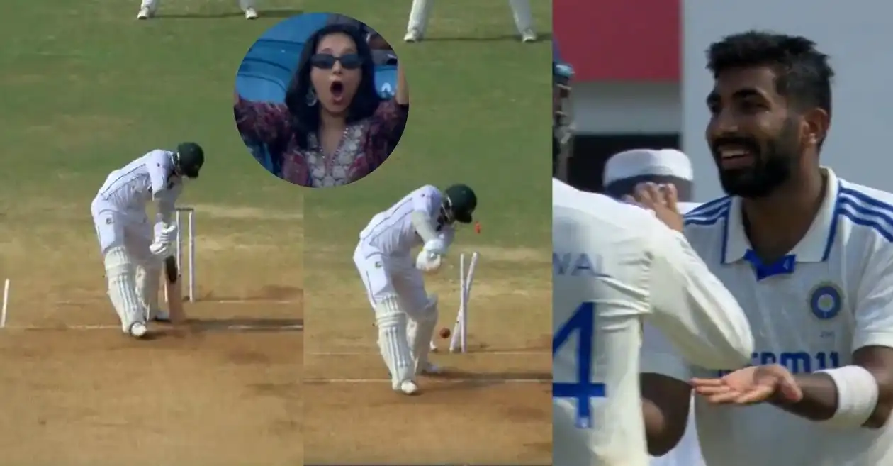 IND vs BAN [WATCH]: Jasprit Bumrah cleans up Taskin Ahmed with a toe-crushing yorker on Day 2 of the Chennai Test