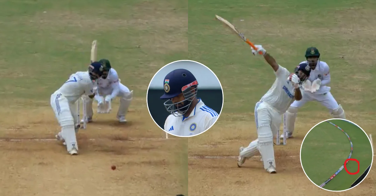 IND vs BAN [WATCH]: Rishabh Pant’s hits a spectacular one-handed six off Mehidy Hasan Miraz on Day 3 of the first Test