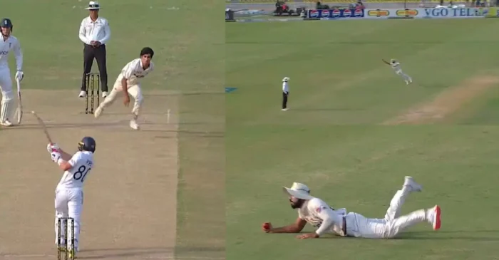 WATCH: Aamer Jamal plucks a one-handed screamer to dismiss Ollie Pope on Day 2 of the 1st Test | PAK vs ENG