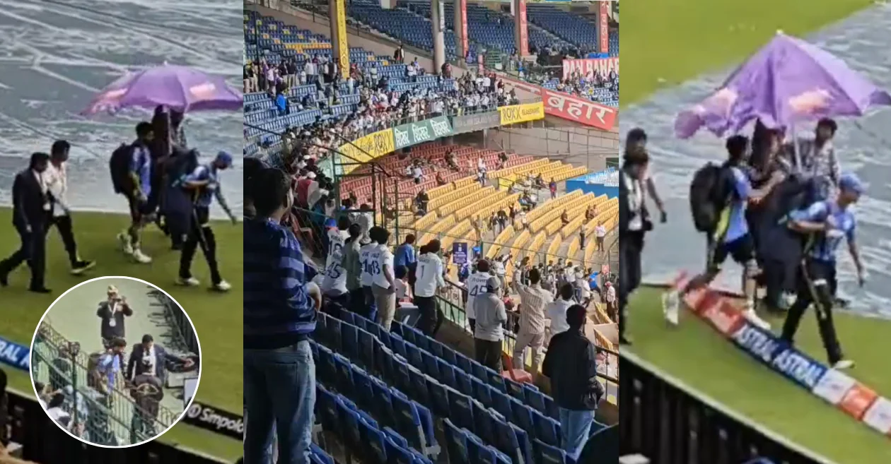 WATCH: Virat Kohli’s arrival ignites fans enthusiasm amid rain-delayed IND vs NZ Test in Bengaluru