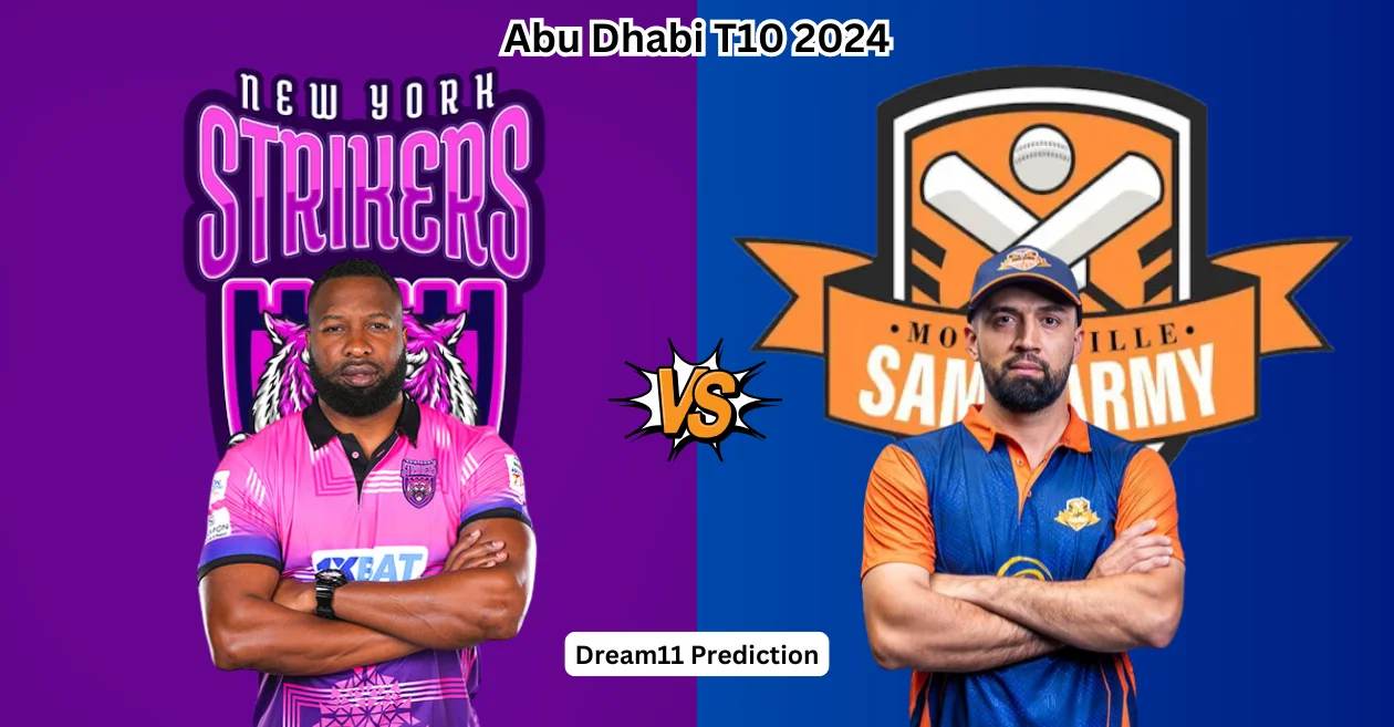 NYS vs MSA, Abu Dhabi T10 2024: Match Prediction, Dream11 Team, Fantasy Tips & Pitch Report | New York Strikers vs Morrisville Samp Army