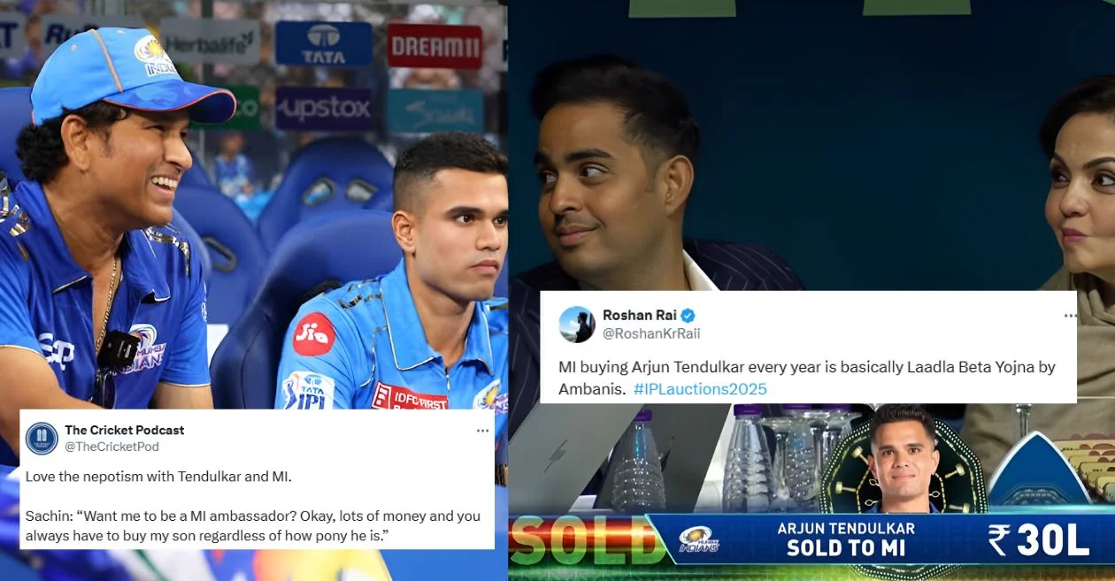 ‘Nepotism’: Fans roast MI over Arjun Tendulkar’s last-minute-selection in the IPL 2025 mega auction