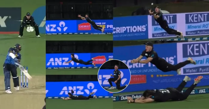 WATCH: Nathan Smith plucks a screamer to dismiss Eshan Malinga in NZ vs SL 2nd ODI