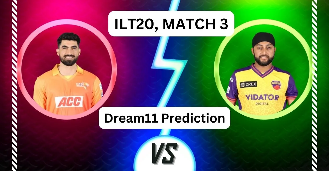 GG vs SWR, ILT20 2025: Match Prediction, Dream11 Team, Fantasy Cricket Tips & Pitch Report | Gulf Giants vs Sharjah Warriorz