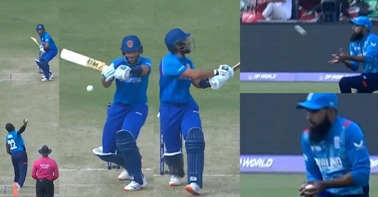 AFG vs ENG [WATCH]: Adil Rashid grabs an astonishing catch to dismiss Rahmat Shah in Champions Trophy 2025