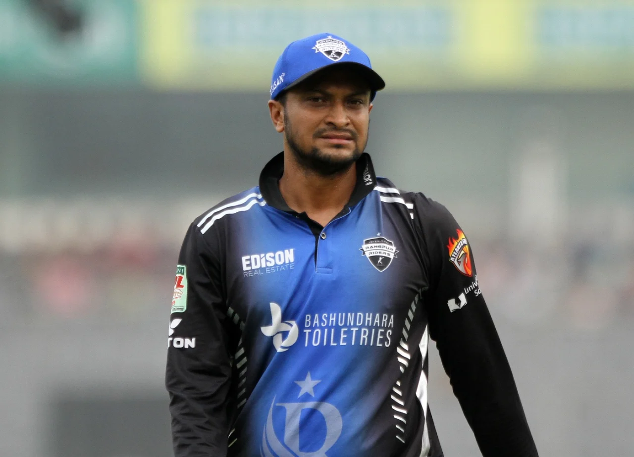 Shakib Al Hasan featuring for Rangpur Raiders in BPL