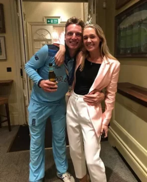 Jos Buttler with Louise Buttler