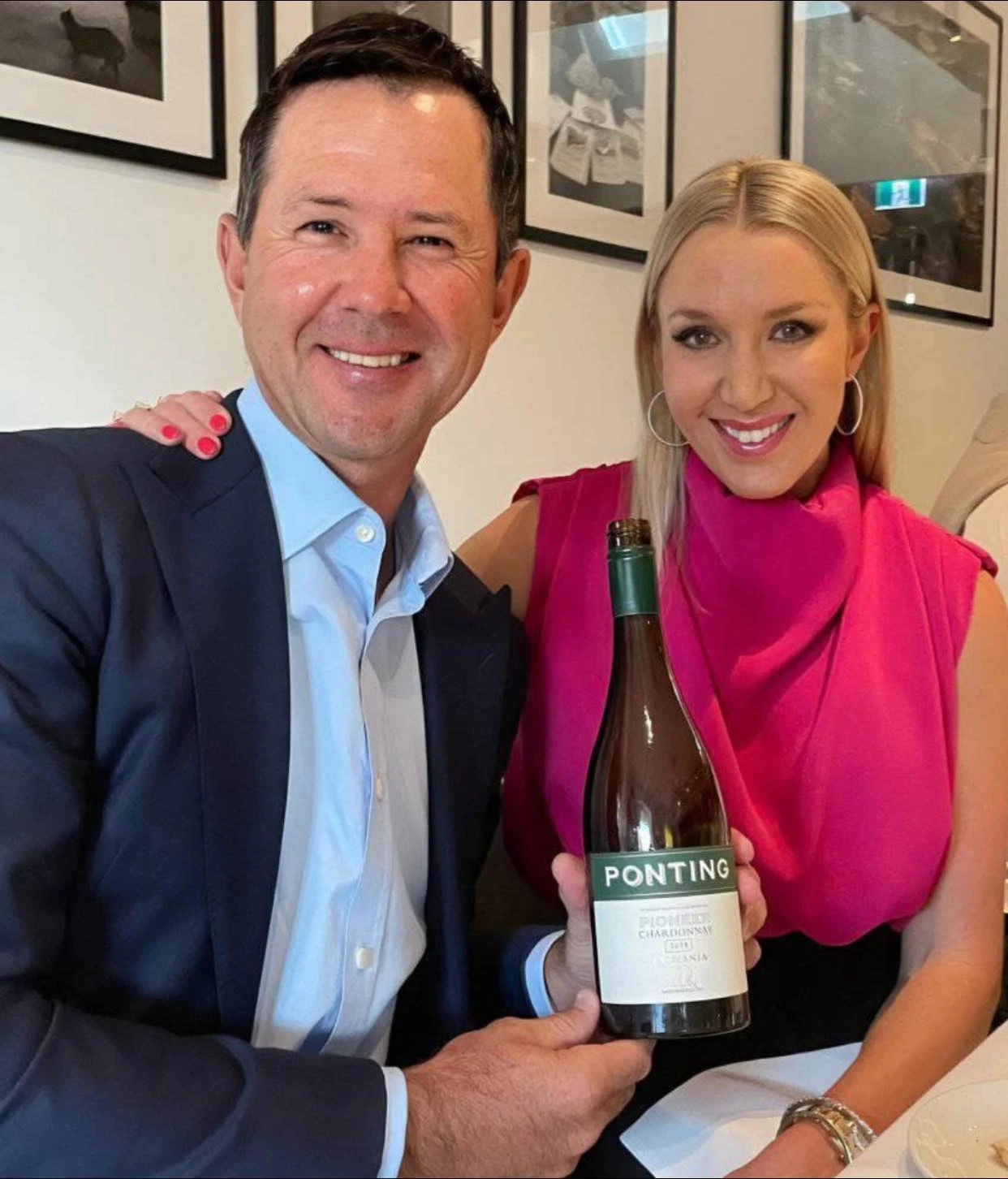Ricky Ponting with wife Rianna Jennifer Cantor
