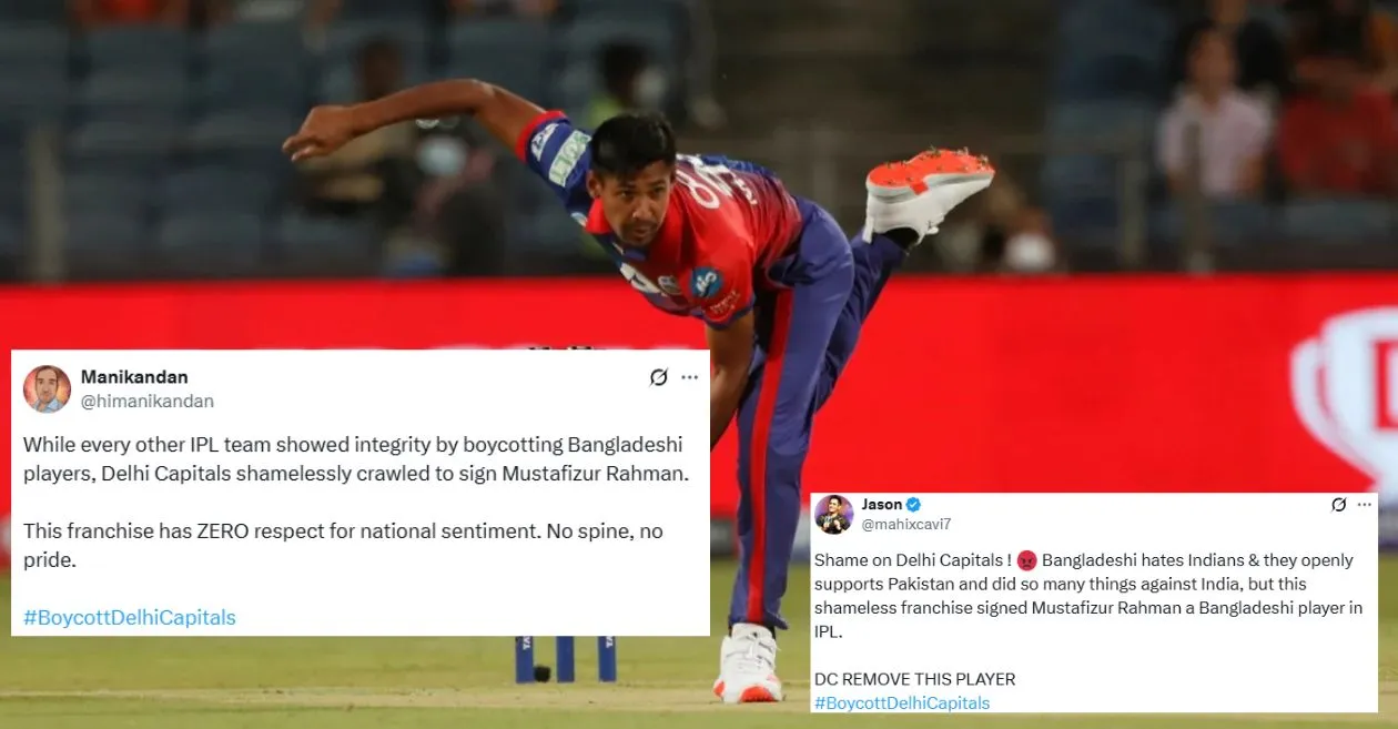 DC face backlash from fans after signing Mustafizur Rahman for the remainder of IPL 2025