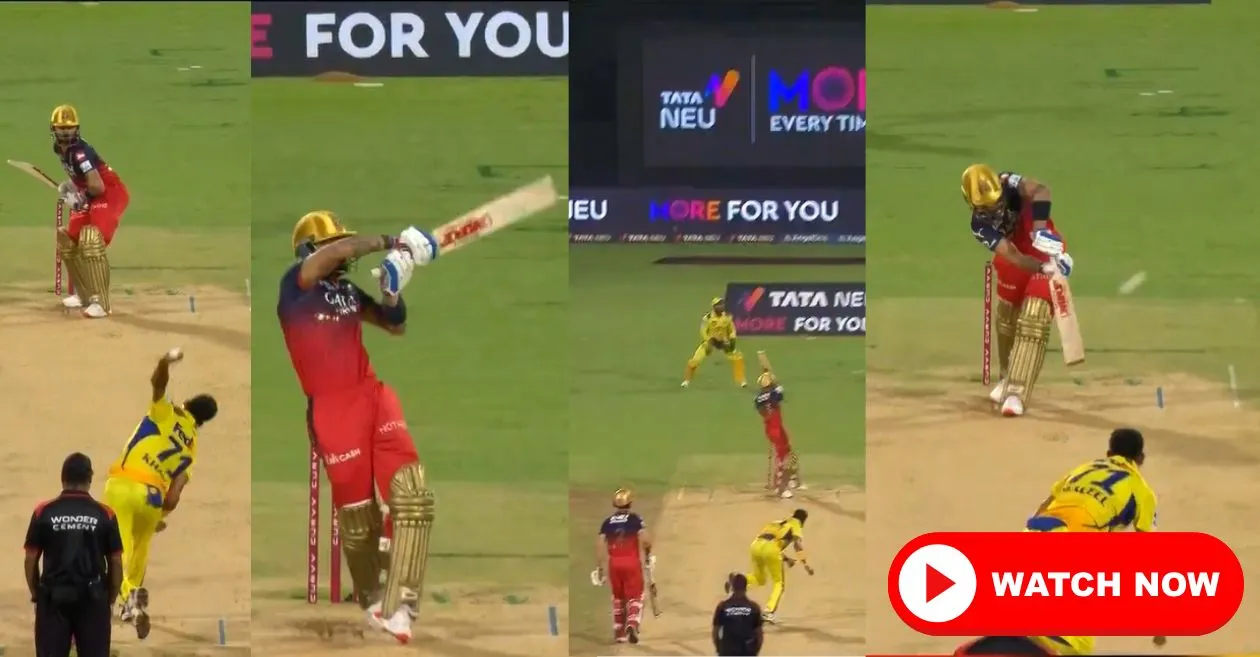 WATCH: Virat Kohli delivers on his prophecy with back-to-back sixes off Khaleel Ahmed in RCB vs CSK IPL 2025 thriller