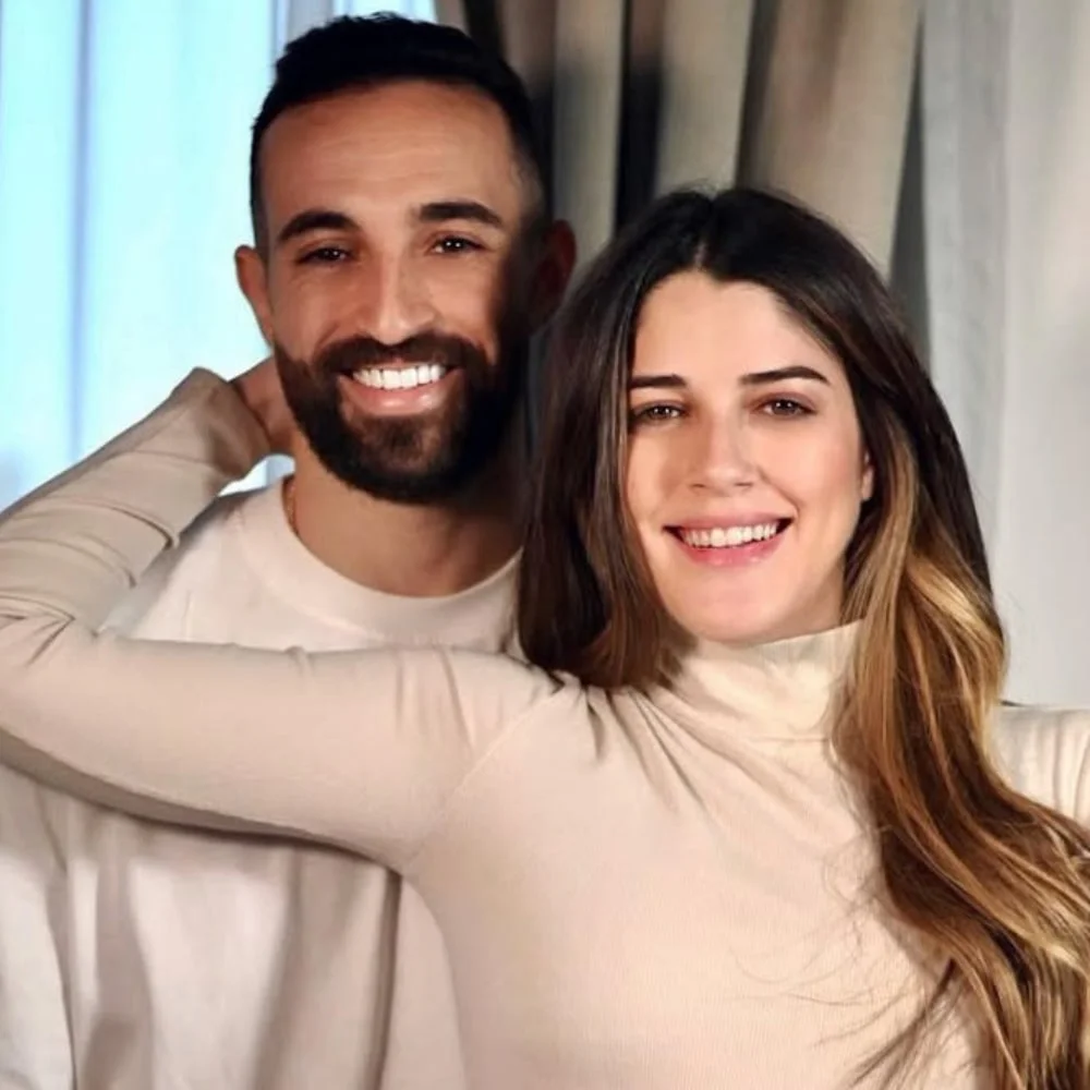 Izabelle Leite with her husband