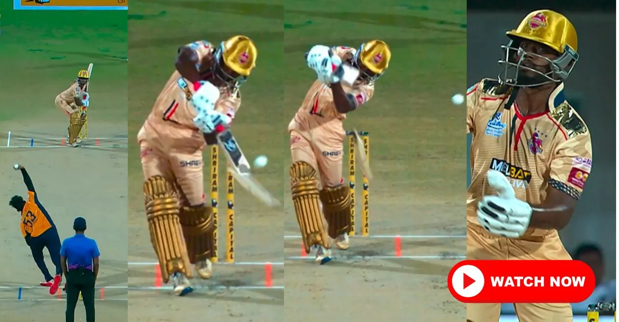 WATCH: K Aashiq’s bat splits mid-swing in bizarre TNPL 2025 moment during CSG vs NRK game